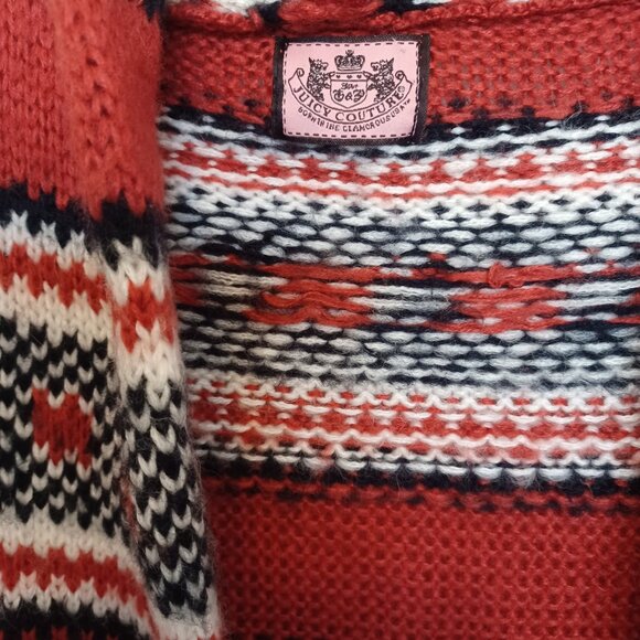 Juicy Couture Wool Chunky Cardigan Sweater Size S - Picture 4 of 8